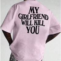 Mens European-size Cotton T-shirt