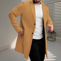 Classic Versatile Business-style High-end Single-breasted Casual Trench Coat