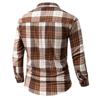 New Long-sleeved Plaid Casual Korean-style Versatile Top