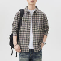 Fashion Fashion Brand Plaid Shirt High Quality Can Be Long Sleeves Inner Wear Coat
