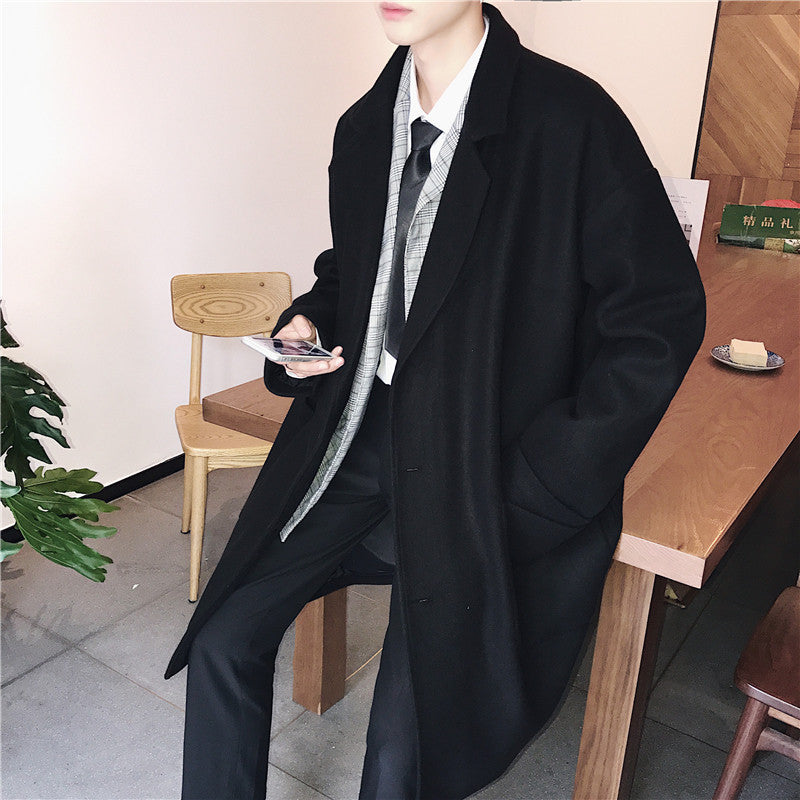 Mens Casual Wool Coat