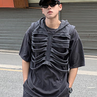 Loose, Versatile Designer-style Sleeveless Hooded Tank Top