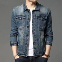 Mens Denim Jacket Slim-Fit