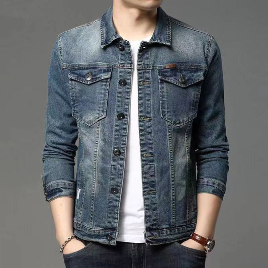 Mens Denim Jacket Slim-Fit