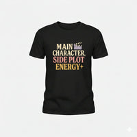 Mens Solid-Color Printed Cultural Shirt