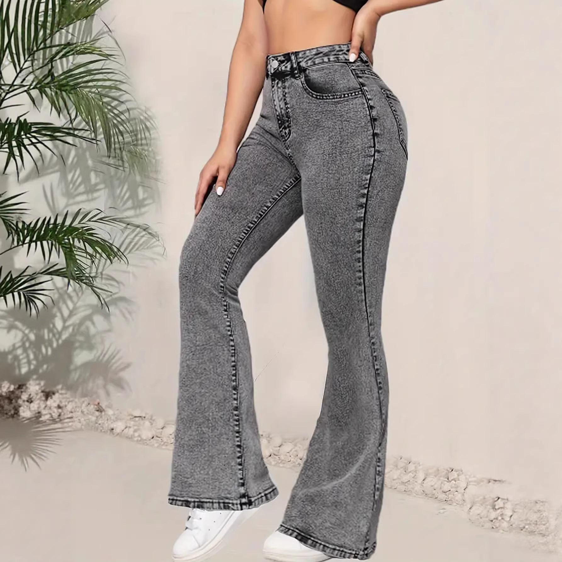 Denim Flared Jeans