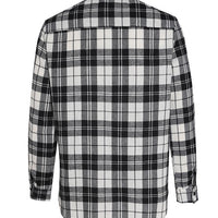 Teenage Men's Checked Long-sleeved Casual Shirt