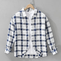 Plaid Long Sleeve Shirt For Men