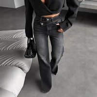 High-waisted Denim Jeans