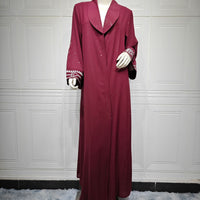 Muslim Modest Women's Arab Abaya Cardigan Robe