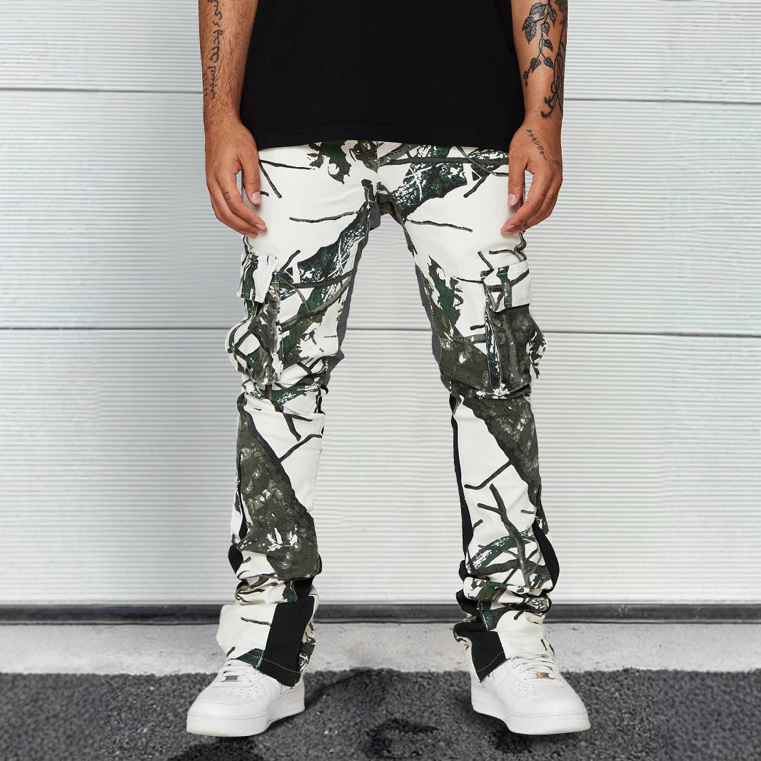 High-street Relaxed-fit Casual Pants