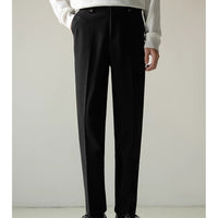 Mens Stylish Casual Straight-leg Suit Pants