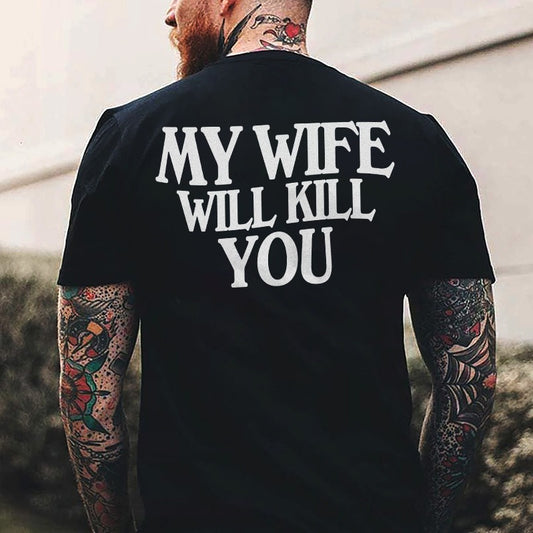 Men's Straight-Leg Printed Short-Sleeve T-shirt
