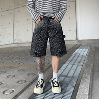 Gradient Cropped Pants Men shorts