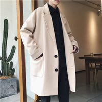 Mens Casual Wool Coat