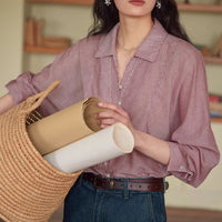 French-striped Sun-protection Shirt