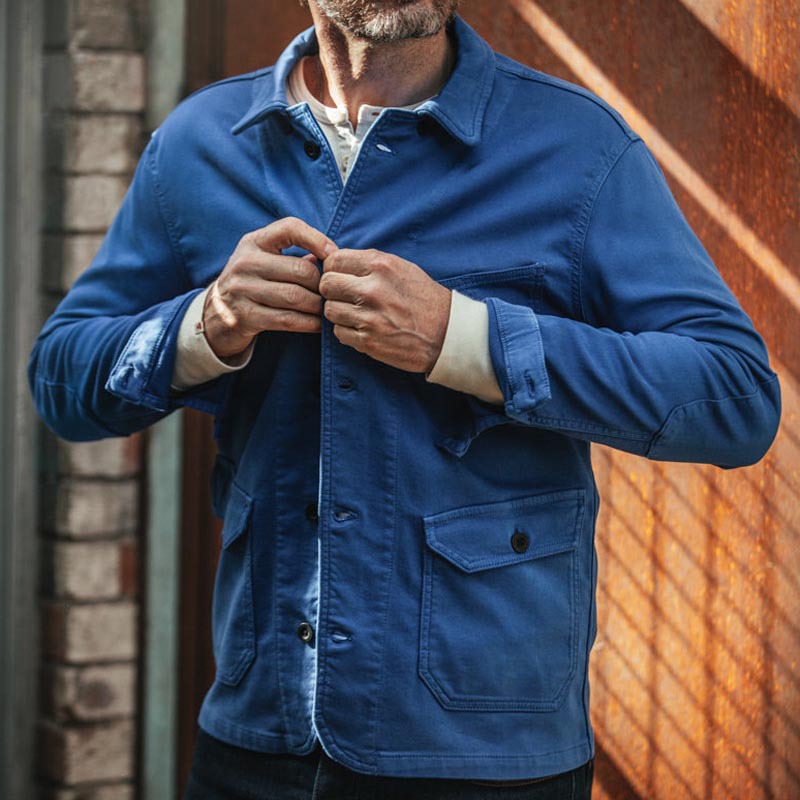 Slim-fit Mens Workwear Lapel Jacket