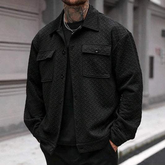 Men's Casual Jacquard Jacket