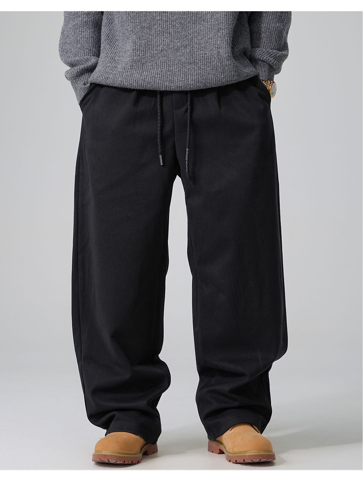 Mens Drawstring Casual Pant