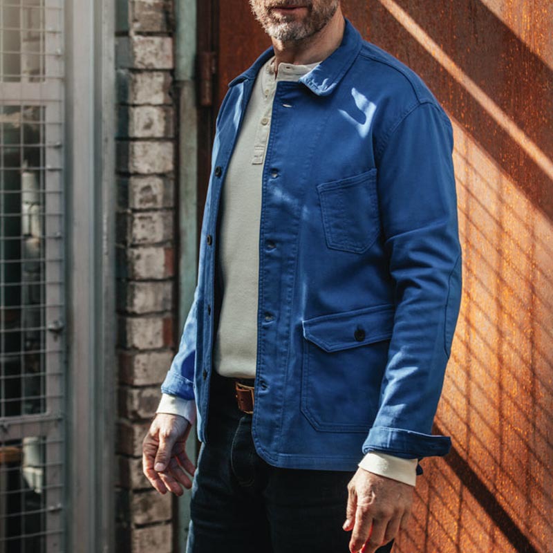 Slim-fit Mens Workwear Lapel Jacket