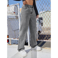 Womens Loose-fit Denim Jeans