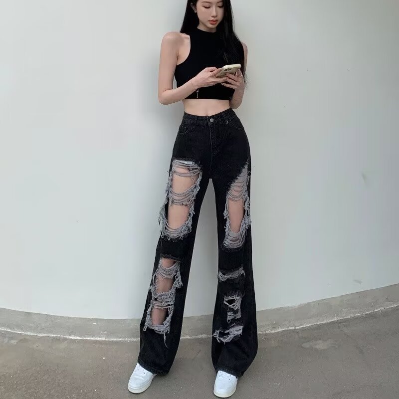Womens Straight-leg Jeans