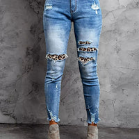 Burrs Tassels Denim Trousers For Women