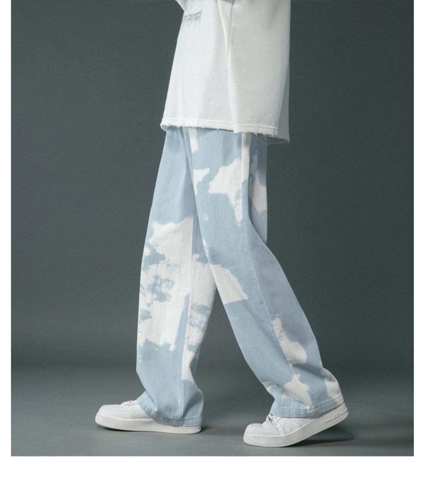 Tie Dyed Denim Pants