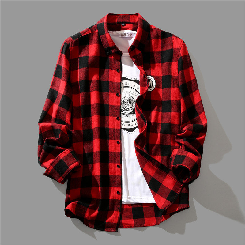Spring And Autumn Loose Casual Long Sleeves Shirt