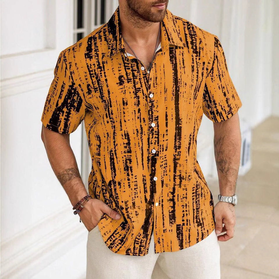 Anti-wrinkle  Men's Short Sleeve Shirt