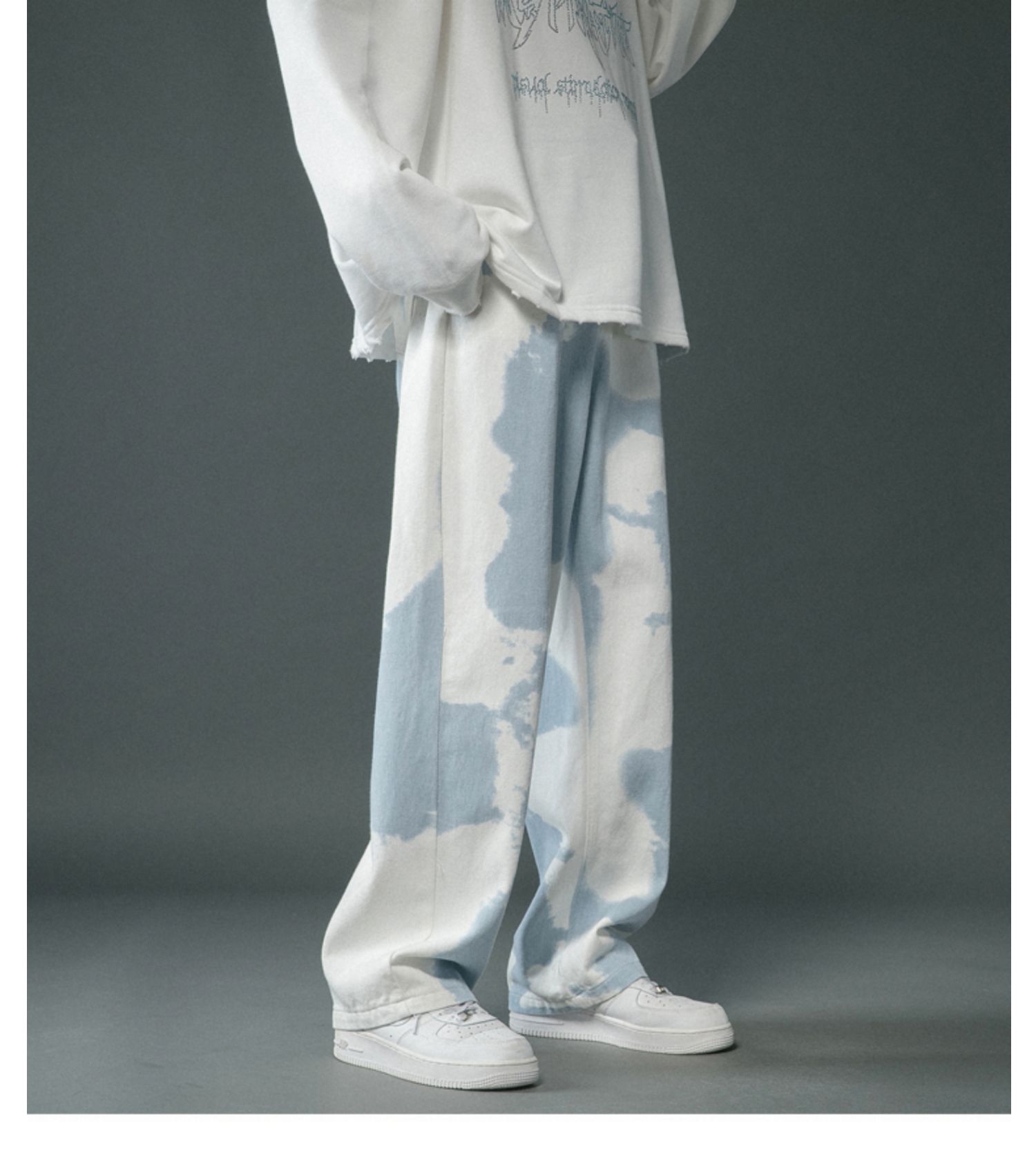 Tie Dyed Denim Pants