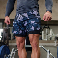 Casual Mesh Solid Color Men's Loose Shorts