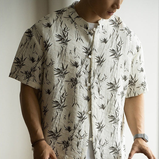 Breathable Ice Silk Cool Feeling Short-sleeved Casual shirt
