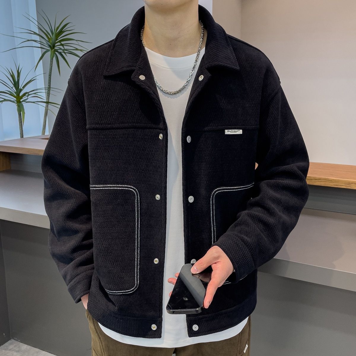 Mens Lapel Jacket