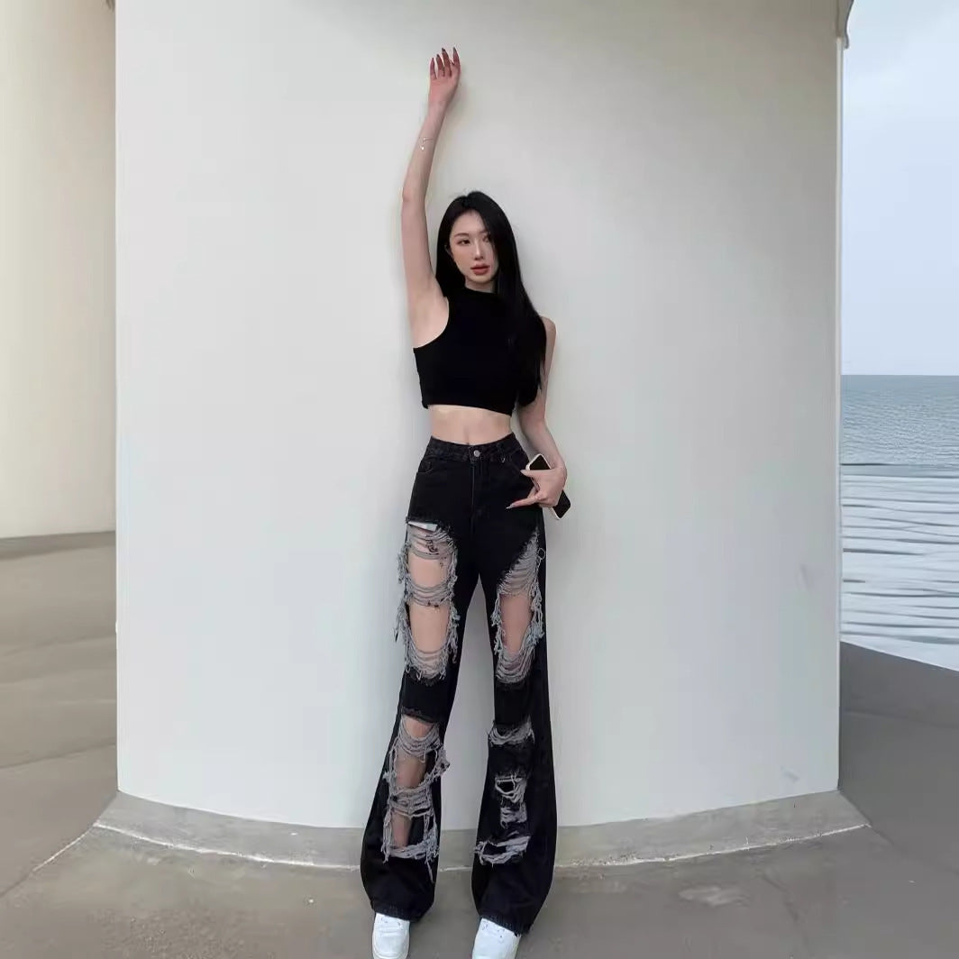 Womens Straight-leg Jeans