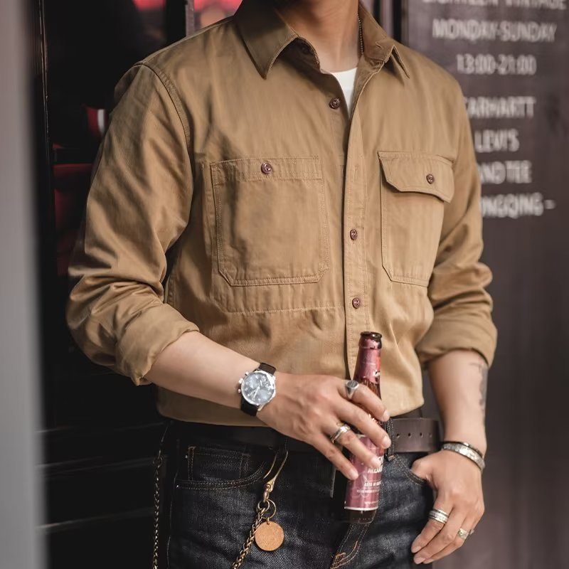 Men'sLong-sleeved Shirt