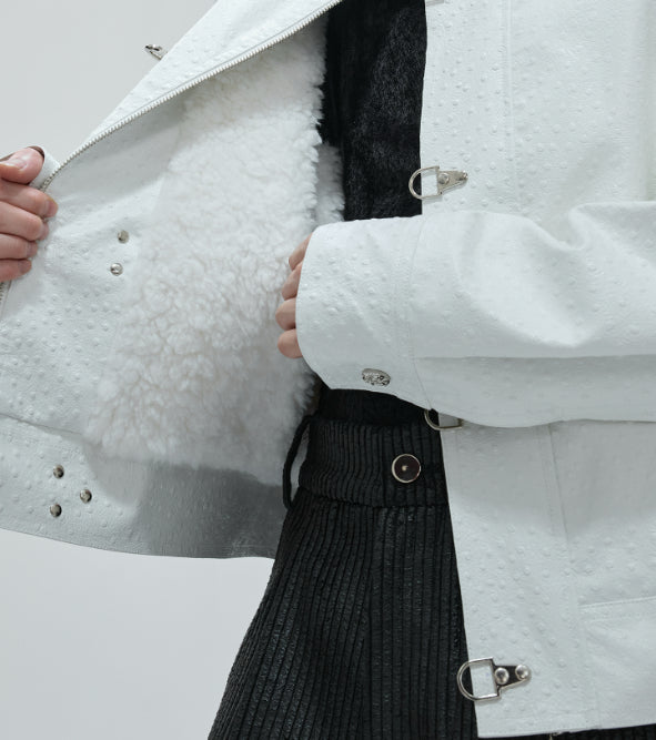 Padded Leather Jacket