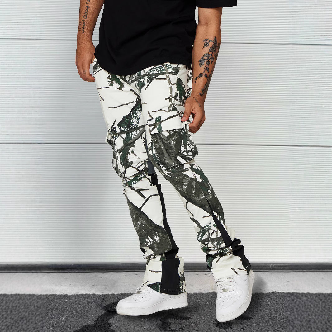 High-street Relaxed-fit Casual Pants