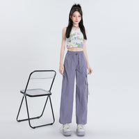 American Parachute Overalls Thin Quick-drying High Waist Slimming