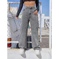 Womens Loose-fit Denim Jeans