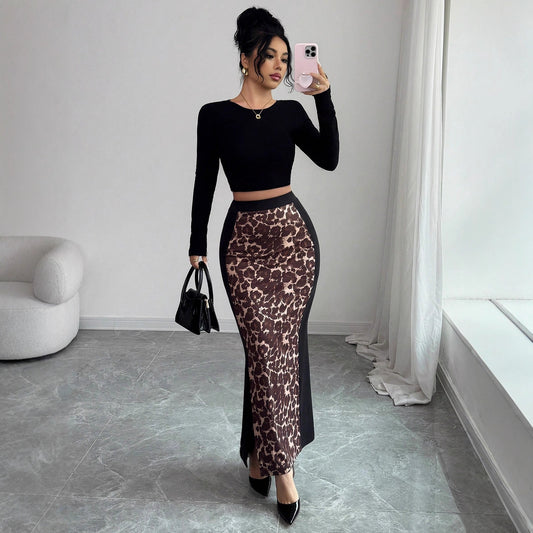 Womens Bodycon Split Skirt