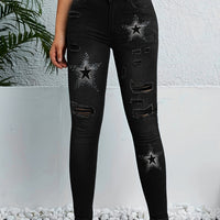 Ripped Distressed Skinny Denim Jeans