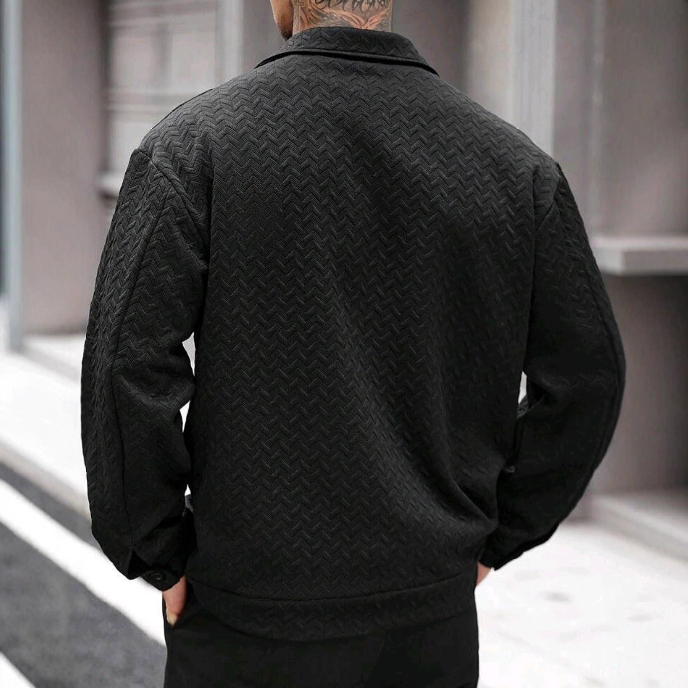 Men's Casual Jacquard Jacket