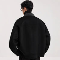 Lamb Wool Lapel Double-faced Wool Jacket