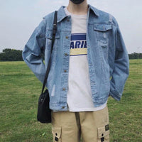 Mens Denim Jacket Slim-Fit