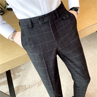 British Classic Checkered  Slim Fit Men's Pant