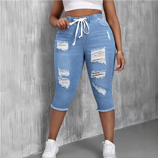Womens Slimming Ripped Jeans