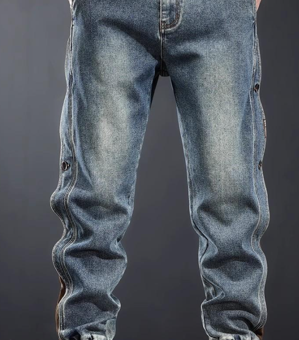 American-style Patchwork jeans