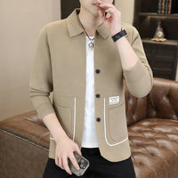 Men's Casual Knitted Sweater Coat
