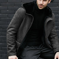 Casual Fleece Hooded Jacket For Men